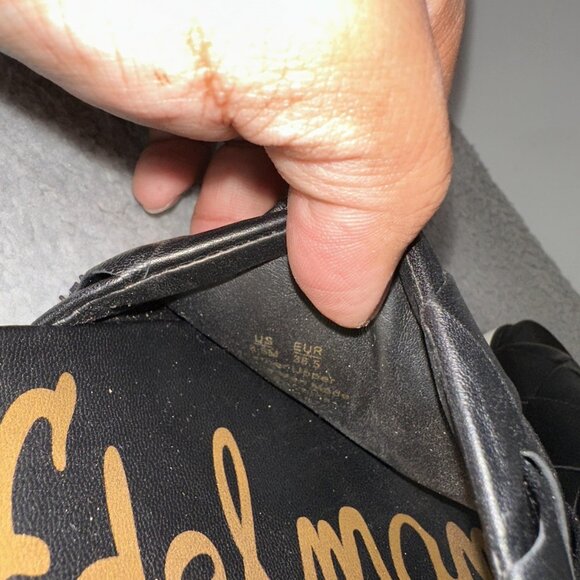 Sam Edelman Shoes Womens Size 8.5 Black Woven Leather Platform Slide Sandals - Picture 9 of 11